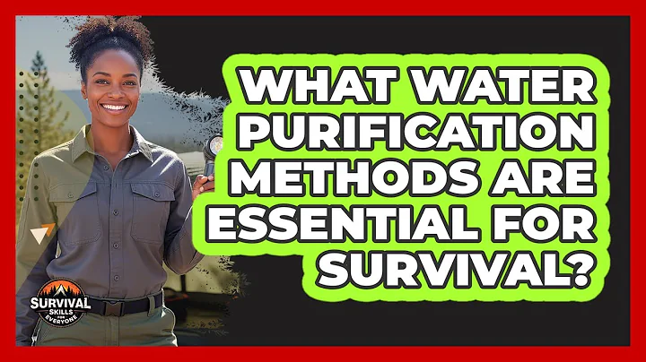 What Water Purification Methods Are Essential For Survival?
