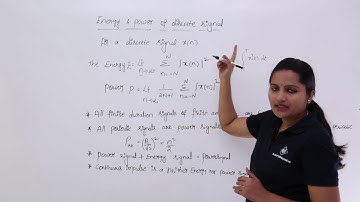 Energy & power of Discrete Signal