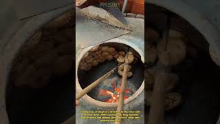 Traditional Clay Oven Bread Baking in Fire! Ancient Cooking Method #shorts #bread #cooking
