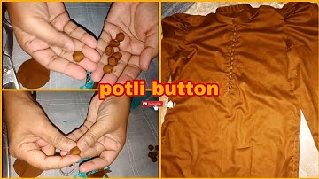 How to make potli button (easy method) potli button banane ka tarika || HINDI || URDU ||