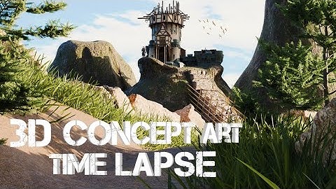 A broken warrior ⚔️ in a lonely castle 🏰 | Blender Concept art | #3d #3danimation #blender