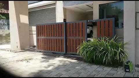 3 Leaf Telescopic Automatic Sliding Gate.