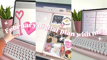 Squirrel Studio Co | February Digital Plan With Me | New Freebie Stickers!