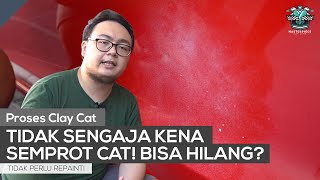 Cara membersihkan noda bercak cover mobil putih