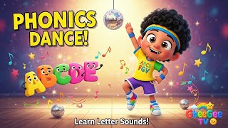 Phonics Dance Party! 🎵 Learn Letter Sounds A-Z | ABC Song for Kids