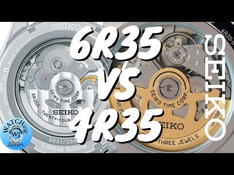 Seiko 6R35 and how it compares with the 4R35 movement - YouTube