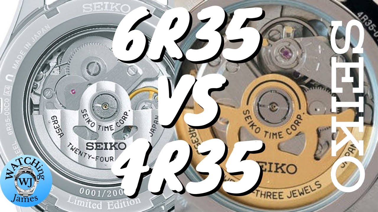 Seiko 6R35 and how it compares with the 4R35 movement - YouTube