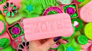 [ASMR] Aesthetic Glitter Soap Carving &amp; Starch Foam Crushing | 100% Satisfying Relax (No Talking)