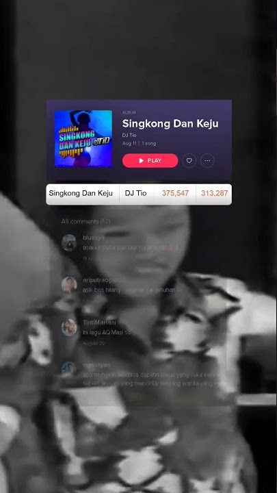 Dj Tio Singkong Dan Keju di minggu pertama lebih dari 375.000 streaming 🤗🤗🤗