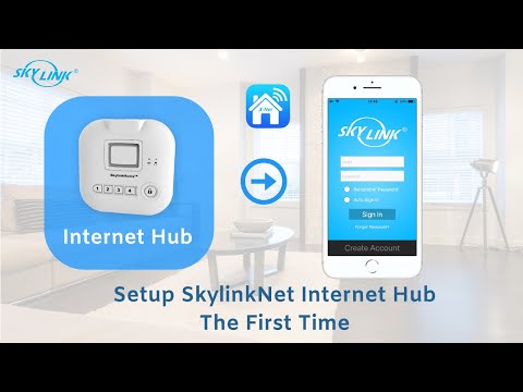 Setup SkylinkNet Hub Model HU-100 The First Time - Initialize New Hub