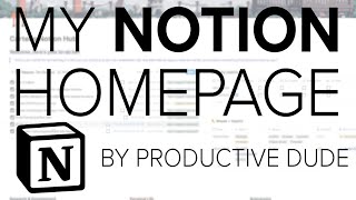 Notion App: My Notion Homepage in 2020 (You need this set-up!) screenshot 5