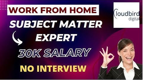 SME hiring|Cloud bird digital| 101% call ayegi| Apply now #workfromhome