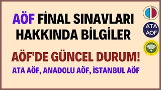 Aöf Final Sınavları Yaklaşıyor Final Sınavları Ne Zaman? Aöf Son Durum