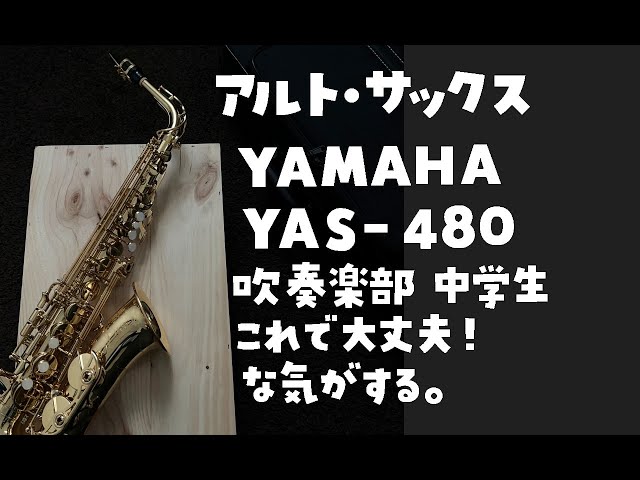 【ショート動画】ヤマハ　アルト・サックス　YAS-480　 吹奏楽部で演奏する中学生、最初の楽器はこれでいいかも。かなり良くなってます。【吹奏楽部】【アルトサックス】