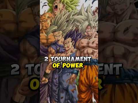 2 TOURNAMENT OF POWER | #shorts #dbs #ytshorts
