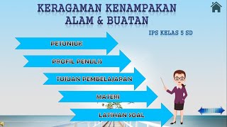 Bahan Ajar Kelas 5 - KERAGAMAN KENAMPAKAN ALAM & BUATAN - Media Pembelajaran IPS kelas 5 SD/MI