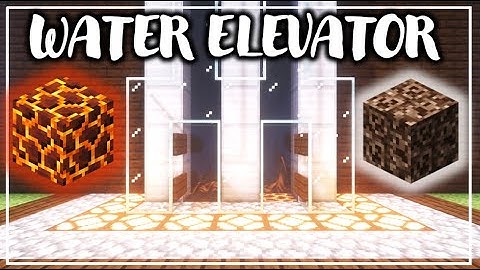 How to Build a Water Elevator - Minecraft 1.16.5