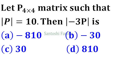 properties of determinant Linear Algebra MCQs Csir Net Gate IIT Jam Mathematics 2012 matrix theory