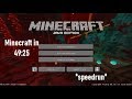 Minecraft speedrun 4925 set seed i ciacho yt