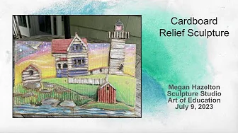 Cardboard Relief Sculpture
