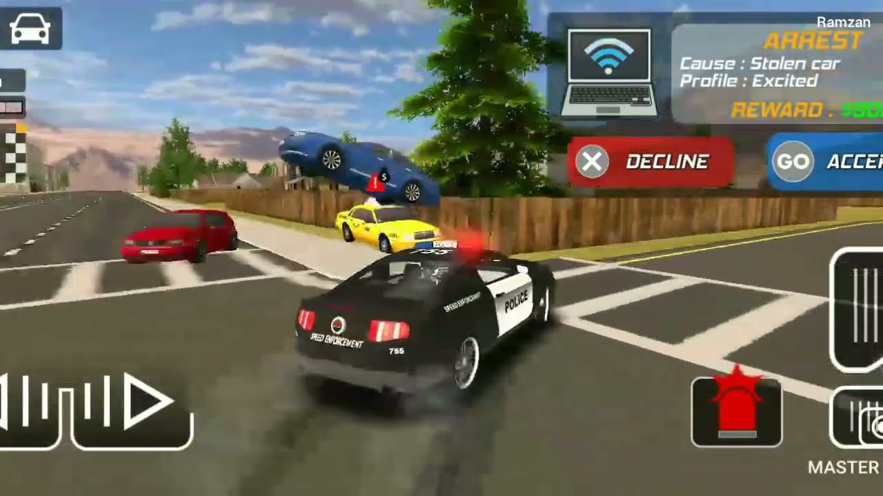 police car drive games 