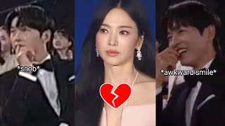 Song JoongKi BEING SNOBBED by Song Hye Kyo during the Baeksang Arts Awards Ceremony.