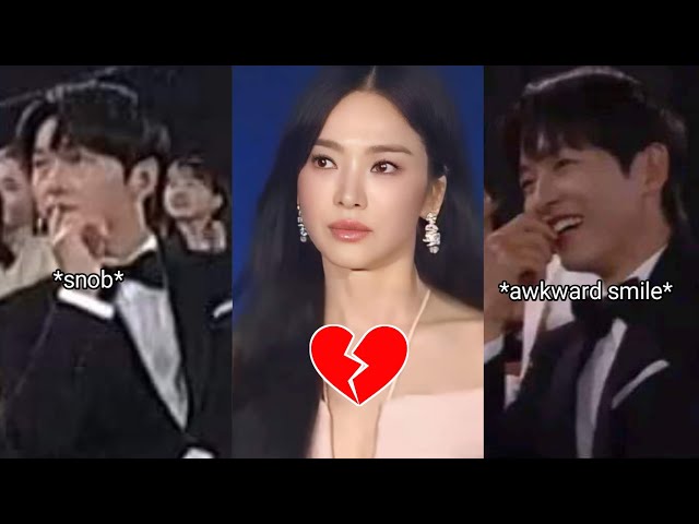 Song JoongKi BEING SNOBBED by Song Hye Kyo during the Baeksang Arts Awards Ceremony. 💔💔💔 class=