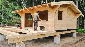 Man Builds Incredible DIY Wood Cabin in the Woods Start to Finish by @bjornbrenton