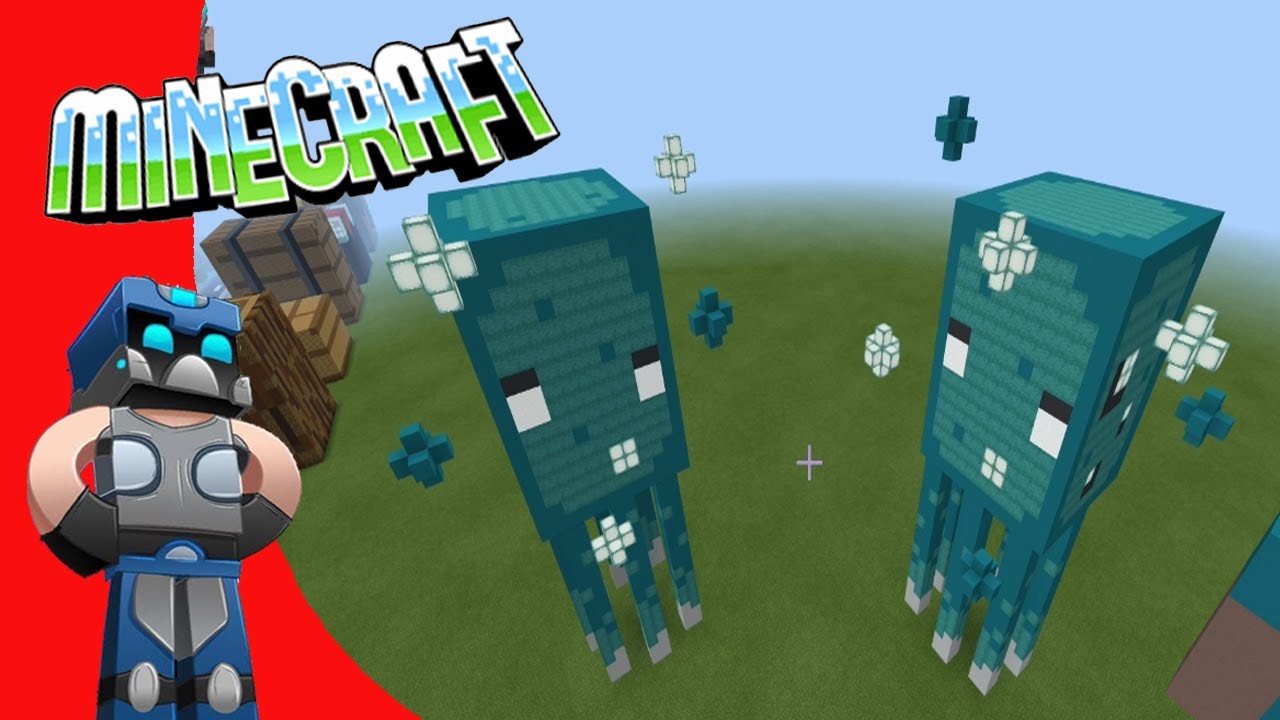 Minecraft: Como hacer Calamar Brillante 3D Tutorial