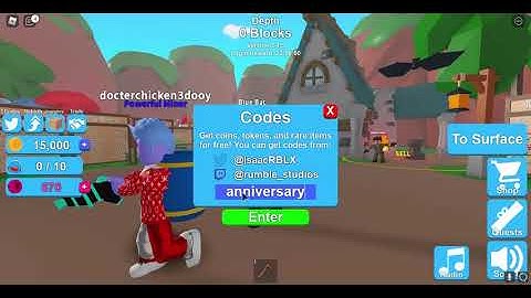 All codes In Mining Simulator 2020!  (Roblox)