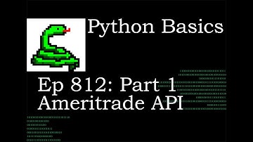 Python Basics Tutorial Set up for Ameritrade API || Part 1 || Stock Screener