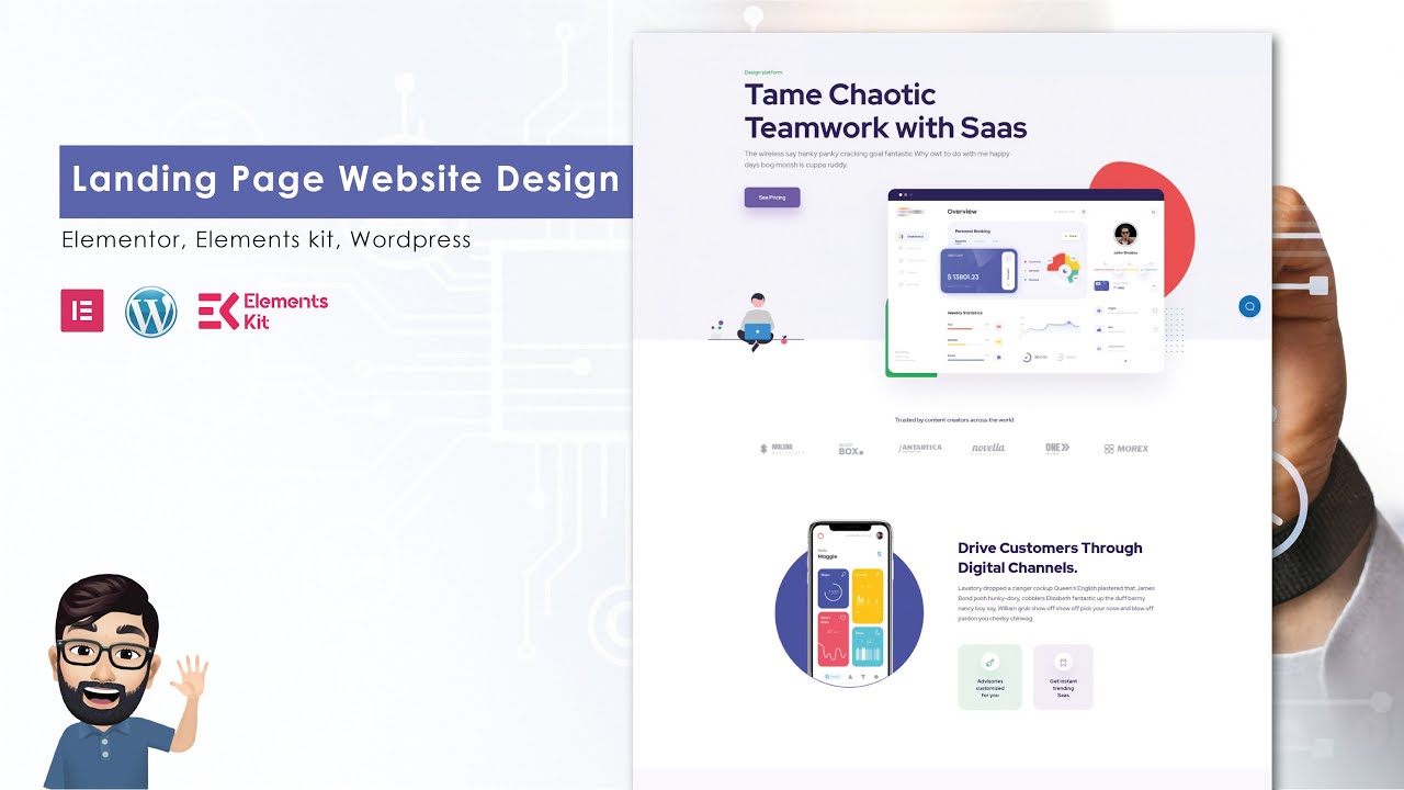 Landing Page Website Design Using Elementor Elements Kit Wordpress Landing page website design using elementor elements kit wordpress
