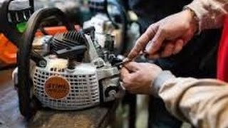 Замена шнура стартера на бензопиле STIHL MS 180