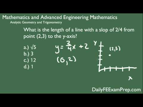 Daily FE Exam Prep - 05 - Math - Straight Line Distance