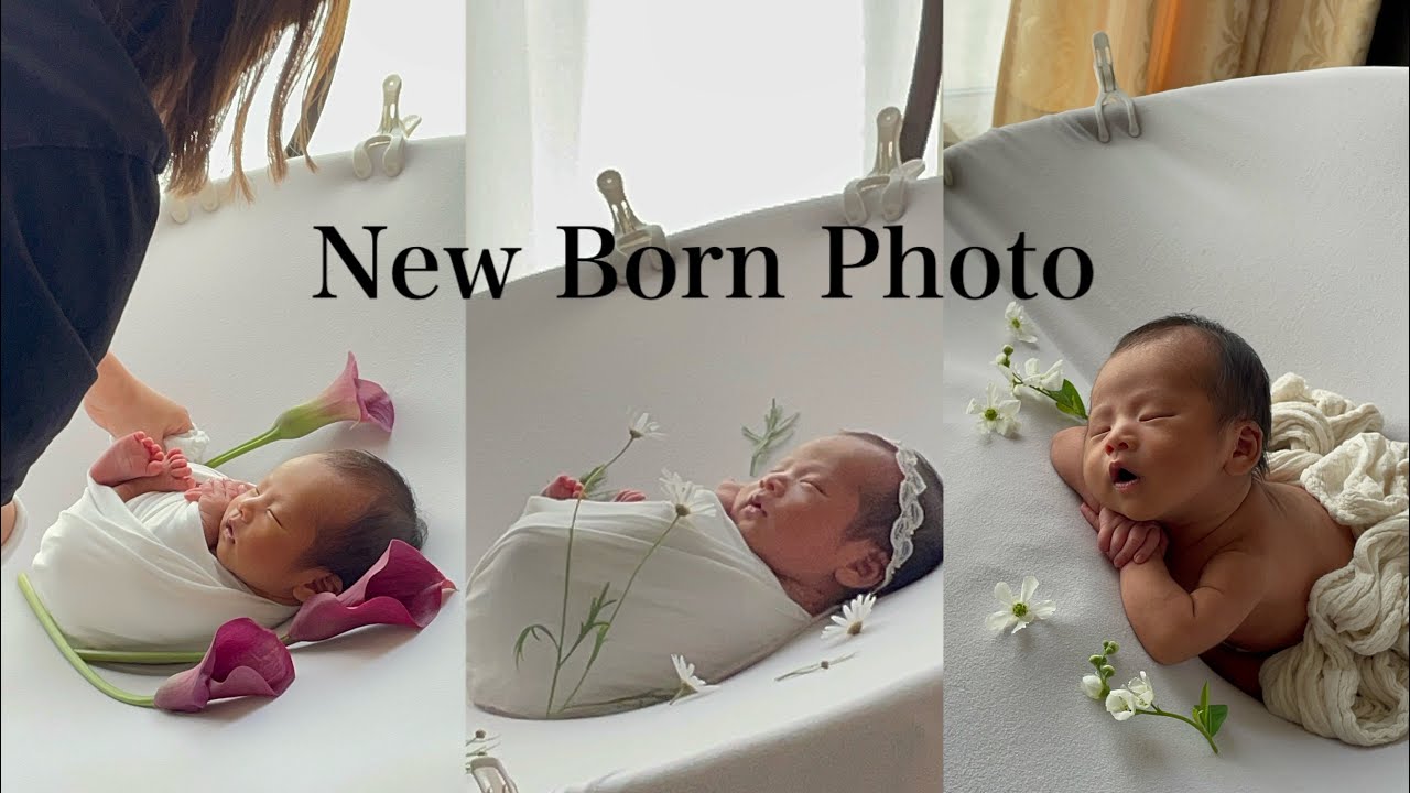 【VLOG】ニューボーンフォト撮影密着♡