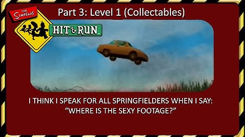 Xin Plays: Simpsons Hit And Run (PS2) Part 3: Level 1 (Collectables)