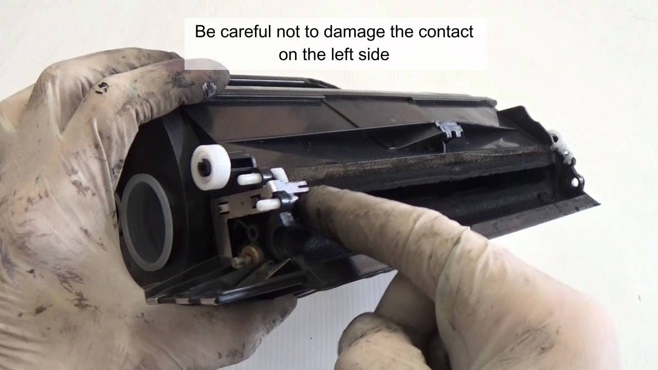 How to refill Lexmark T640 toner cartridge - YouTube