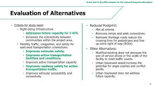 I-475 PEL Public Meeting Presentation (Closed Captioned)
