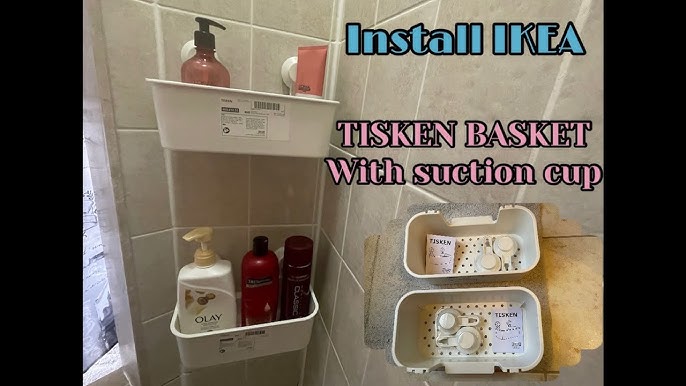 TISKEN Soap dish with suction cup, white - IKEA