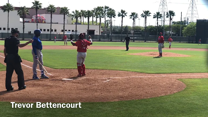 Trevor Bettencourt gets his 4th strike out in the ...