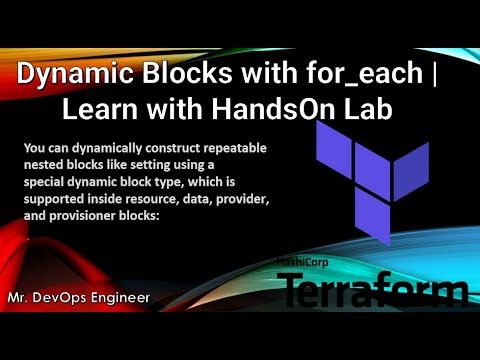 Terraform dynamic block & for_each & map of object in 10 minutes | HandsOn Lab - 11 | - YouTube Terraform Dynamic Block & For_Each & Map Of Object In 10 Minutes | Handson Lab - 11 | - Youtube
