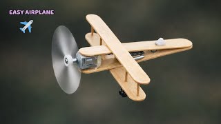 How To Make An Airplane From Used Ice Cream Sticks Easy Wooden Toy Plane Diy Full Build