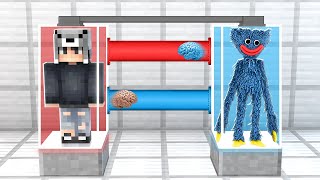 Huggy Wuggy İle Yer Deği̇şti̇rdi̇k - Minecraft
