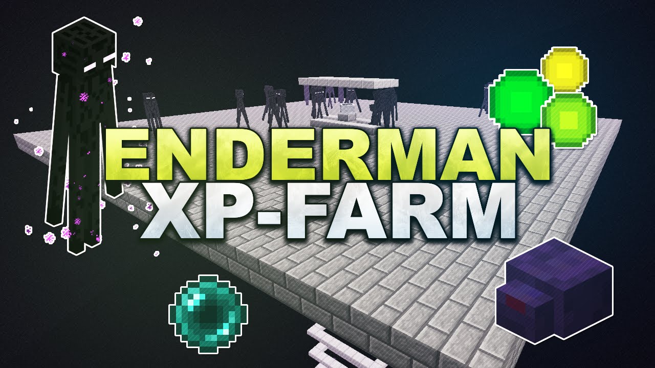 Minecraft - Cheap and fast Enderman XP-Farm - Tutorial 23.236