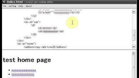 kzms2 zen-coding editor