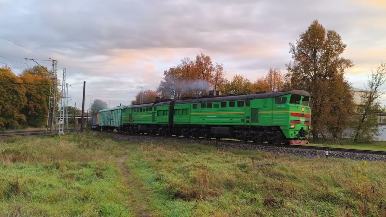 [BTS] 2ТЭ10У-0221 от станции Браса в сторону Рижского порта [15.10.2025]