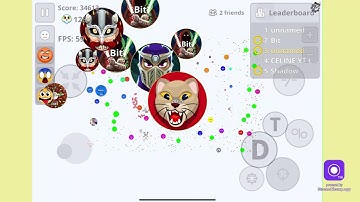 Live 🛑 Agar.io Mobile , I Pad Pro M1, M2 full game play, Party Code, Mod, Macro Agario | Archer Raj