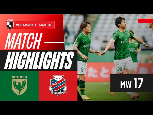 8-Goal Thriller! | Tokyo Verdy 5-3 Consadole Sapporo | 2024 J1 LEAGUE HIGHLIGHTS | MW 17 class=