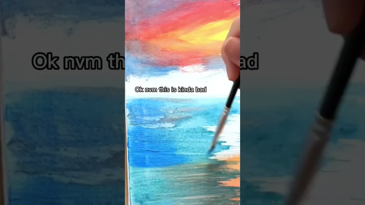 Trying A BOB ROSS PAINTING With 1 Art Supplies 