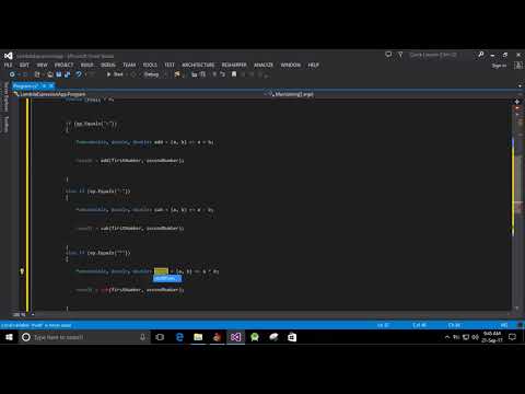C# Calculator Using Lambda Expression